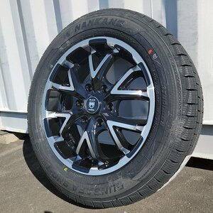 即納 ハイエース スタッドレスタイヤ 車検対応 17インチ ホイール タイヤ 4本セット 215/60R17 ナンカン SNC1 貨物車