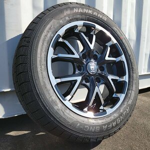 即納 ハイエース スタッドレスタイヤ 車検対応 17インチ ホイール タイヤ 4本セット 215/60R17 ナンカン SNC1 貨物車