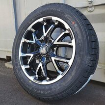 即納 ハイエース スタッドレスタイヤ 車検対応 17インチ ホイール タイヤ 4本セット 215/60R17 ナンカン SNC1 貨物車_画像3