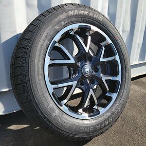 即納 ハイエース スタッドレスタイヤ 車検対応 17インチ ホイール タイヤ 4本セット 215/60R17 ナンカン SNC1 貨物車