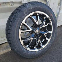 即納 ハイエース スタッドレスタイヤ 車検対応 17インチ ホイール タイヤ 4本セット 215/60R17 ナンカン SNC1 貨物車_画像6