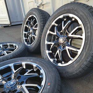 即納 ハイエース スタッドレスタイヤ 車検対応 17インチ ホイール タイヤ 4本セット 215/60R17 ナンカン SNC1 貨物車