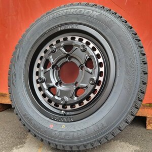 販売開始 新品 スタッドレス 16インチ タイヤホイール 4本セット ハンコック 175/80R16 Hankook 冬タイヤ ジムニー JB64 JA23 JA11 JA22