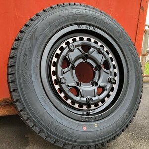 販売開始 新品 スタッドレス 16インチ タイヤホイール 4本セット ハンコック 175/80R16 Hankook 冬タイヤ ジムニー JB64 JA23 JA11 JA22