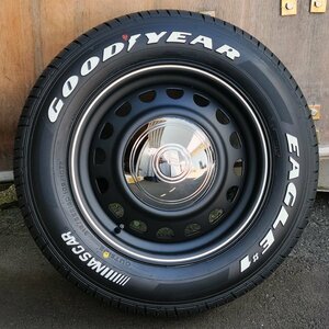 新作ホイール!! ハイエース 200系 レジアスエース グッドイヤー ナスカー 215/65R16C 16インチ タイヤ ホイール 4本 セット D-STEEL