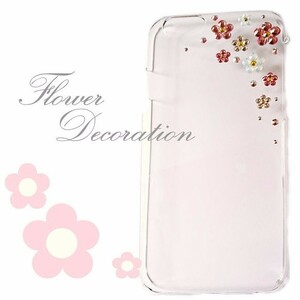 【mariaglace】ピンクパステルフラワー iPhone15 対応 スマホケース スマホカバー デコ お花 かわいい レディース 透明 クリアハード