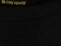 ☆ルコック【le coq sportif】フリース 防寒 長袖Ｔシャツ 起毛地Tシャツ M 黒 ブラック_画像5