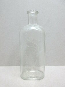 アンティーク ガラスボトル BOOTS THE CHEMISTS エンボス入り ガラス瓶 ヴィンテージ 英国 小物 インテリア 中古/USED