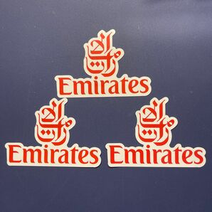 【新品】エミレーツ航空 Emirates ステッカー 防3枚セット