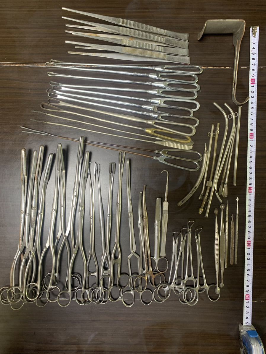 医療品 アンティーク 手術器具 産婦人科 尿道プジー 13本セット X545-
