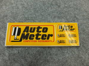 カーアクセサリーステッカー　AUTO METER ホットロッド　ドラッグレース　ポモナ　DRAG RACE　S24A