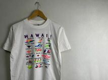 グッドプリントUSA製90sビンテージONEITAオニータボディ半袖クルーネックプリントTシャツM白100綿アメカジストリートハワイnr24009_画像1