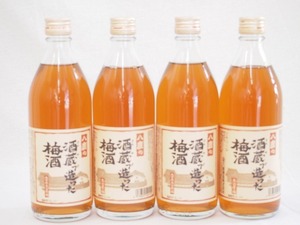 4 pcs set (. deer. sake warehouse . structure .. plum wine ( Ooita )) 500ml×4ps.