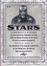 2020 Leaf Ultimate Wrestling ☆Penta El Zero M/ペンタゴン・ジュニア☆Ultimate Stars Bronze Auto サインカード_画像2