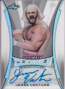 2020 Leaf Ultimate Wrestling ☆Jesse Ventura/ジェシー・ベンチュラ☆３枚限定 Clearly Dominant Silver Spectrum Foil サインカード