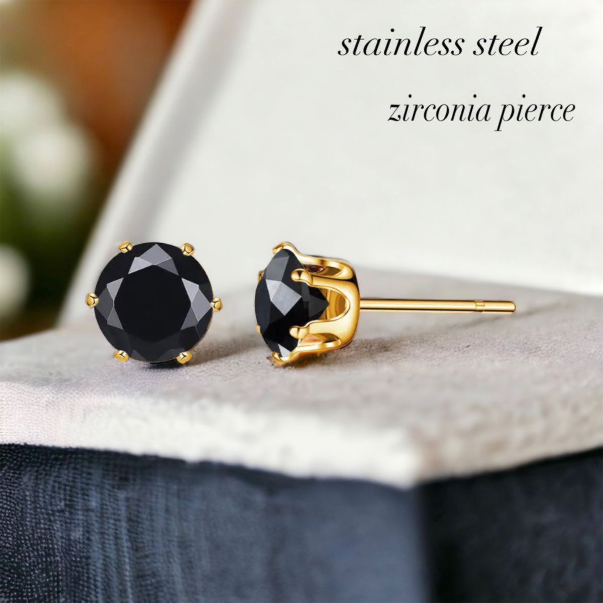 5連 ピアス ステンレス 金属アレルギー対応 ゴールド 10mm|PayPayフリマ