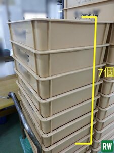 [7 piece set ] number -ply plastic container Daiwa No.70 sepia width 575× depth 450× height 128mm bread container [2]