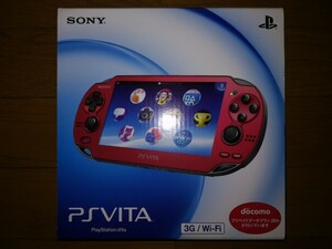 SONY　PS Vita PCH-1100 本体 3G/Wi-Fiモデル コズミック・レッド　新品・未使用