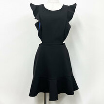 【N B36】中古　BCBGMAXAZRIA/ビーシービージーマックスアズリア　Nicole Ruffle Dress　フリルドレス　ワンピース　ミニスカート　US 6_画像1