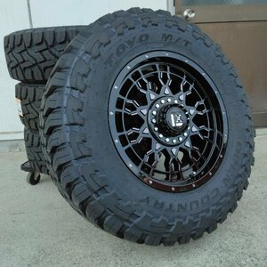 新品 プラド サーフ ハイラックス タイヤ ホイール4本セット トーヨー オープンカントリーMT 265/70R17 LEXXEL PreDator 17インチ