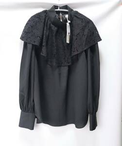  regular price 8,800 jpy new goods rienda rienda race NC frill color blouse 