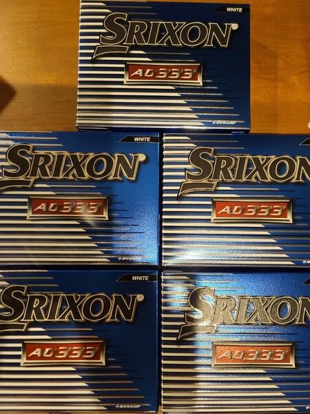 10ダース　スリクソン　AD333　120個　新品　ホワイト　白　ゴルフボール　トリプルスリー　 SRIXON