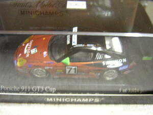 1/43 MINICHAMPS　2005年デイトナ24時間　GTクラス優勝　ポルシェ911GT3Cup#71　ファーンバッハー組