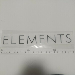 エレメンツ ELEMENTS 文字切り抜き ステッカー 260×30mm　カッティングステッカー　ダヴィンチ　ダビンチ