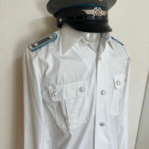 東ドイツ軍NVA空軍軍曹、制帽長袖シャツ 長袖 コットンシャツ ワークシャツ の画像2