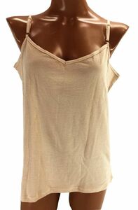 SI0116# new goods camisole inner side sweat pad attaching strap adjustment possible ventilation . is good plain 3L size beige postage 350 jpy 