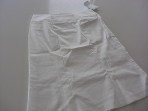  unused ELLE PLANETE trapezoid skirt white 38