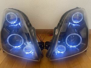 スイフトスポーツZC31S HIDヘッドライトインナーブラック3連LEDイカリング２色発光シーケンシャルウィンカー 