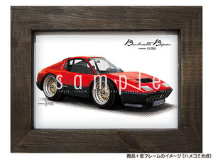 ★カーイラスト062 選べる4タイプ【フェラーリ 512BB B】USDM／JDM 旧車 送料安