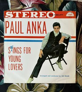 Paul Anka 国内 Stereo LP Sings For Young Lovers .. ポールアンカ