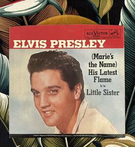 ELVIS PRESLEY Yellow Vinyl 50th 7inch His Latest Flame … ロカビリー