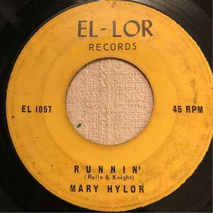 MARY HYLOR US Orig 7inch RUNNIN’/WE WALKED DOWN THE AISLE