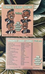 Various Dynamite Group Sounds Vol. 43 - 26 Explosive Group Harmony Sides .. CDR Germany Press .. Doo Wop ロカビリー