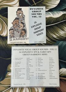 Various Dynamite Group Sounds Vol. 12 - 26 Explosive Group Harmony Sides! CD Germany Press .. Doo Wop ロカビリー