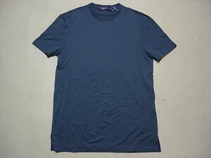 【新品】ラルフ ローレン パープル レーベル・Ralph Lauren Purple Label】ラルフブランドの最高級ライン！ピマコットン半袖Tシャツ紺Ｓ