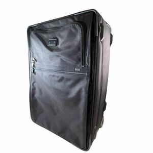 ★TUMI トゥミ ソフトスーツケース 2輪 特大サイズ 高さ調節可能 容量不明 約70×51×30~35cm（ボディ）ブラック 中古品 管理I543