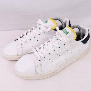 STANSMITH 25.5cm/adidas スタンスミス アディダス スニーカー 白 ホワイト 黒 中古 古着 メンズ ad4532