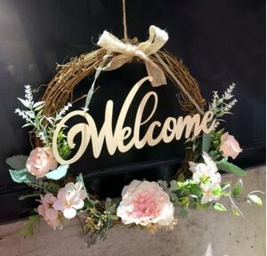 * lease * artificial flower *. shop decoration * wall decoration * entranceway * party for *30cm* pink * hand made 