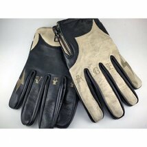 送料0 Vin&Age ヴィンアンドエイジ NAUGHTY OFFSHADE LEATHER GLOVES ナーティー VG23L-NS-XL エイジング加工 ショートグローブ 春夏秋用_画像2