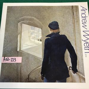 A02-223 Andrew Wyeth 1978 アンドリュー・ワイエス展。作品・市民クラーク・少女の髪・他。監修・翻訳・村木明。日本経済新聞社