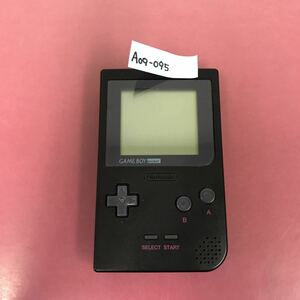 A09-095 ゲームボーイポケット（ブラック） Nintendo 動作確認済み 箱、説明書、電池等無し GAME BOY pocket 任天堂