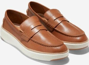 Cole Haan 24.5cm ペニー ローファー ブリティッシュ タン ブラウン グランドプロ ビジネス スニーカー レザー ブーツ スーツ XXX122