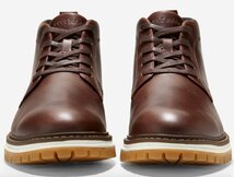 Cole Haan 26cm チャッカ ブラウン ブーツ Grand OS レザー チェルシー サイド ゴア フェザーフィール ブーツ スニーカー XXX142_画像4