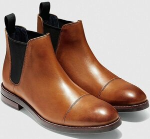 Cole Haan 27cm ウォータープルーフ チェルシー サイド ゴア グランド OS ブラウン 防水 ブーツ ビジネス スニーカー ローファー XXX130