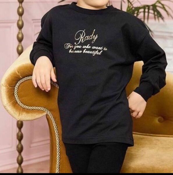 ★Rady★ロンT★長袖★男の子★M★125〜135cm★レディ★ロゴTシャツ★レディ★メンズ★キッズ★ロゴ★