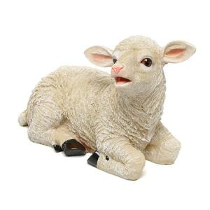 置物 彫像 座っている子羊の像 ガーデニング 庭 Sheep ornament statue